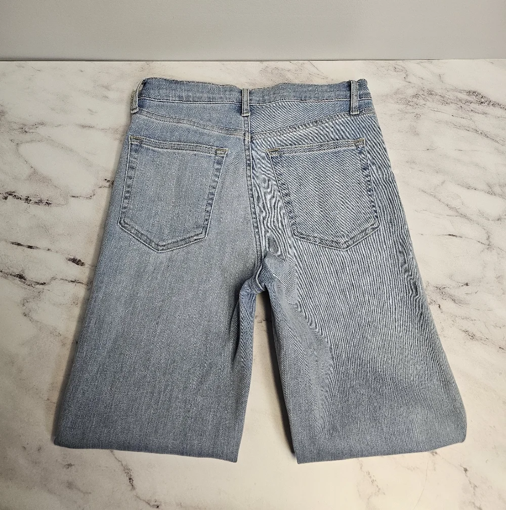 Frame Denim Le High Straight Leg Flare Light Blue Jeans 26 NWT - Picture 6 of 9